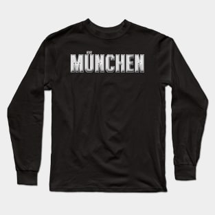 München Stadt Münchener Schriftzug Städter Long Sleeve T-Shirt